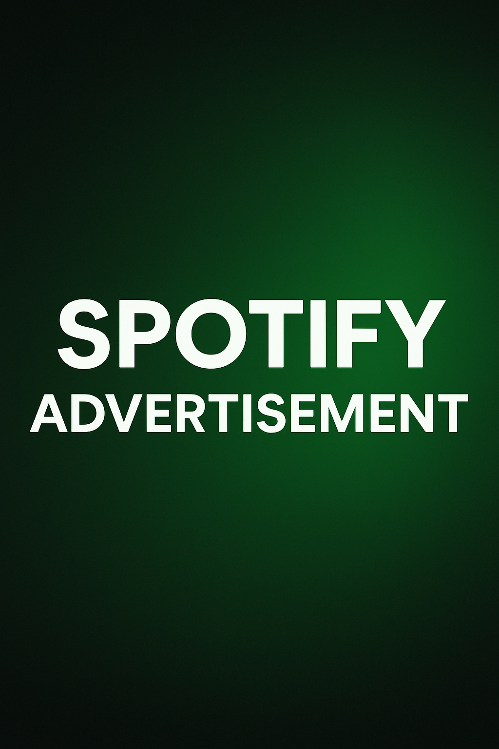 Spotify Advertisement — Typography & Motion Graphics